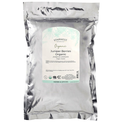Starwest Botanicals, Organic Juniper Berries, Whole, 1 lb (453.6 g)
