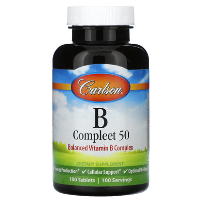 Carlson, B Compleet 50, 100 Tablets