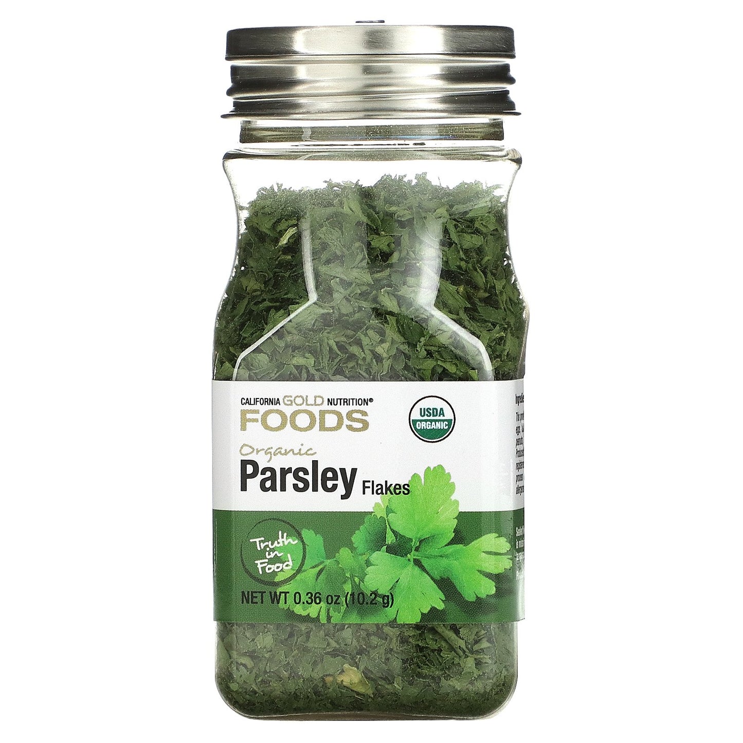 California Gold Nutrition, Foods, Organic Parsley, 0.36 oz (10 g)