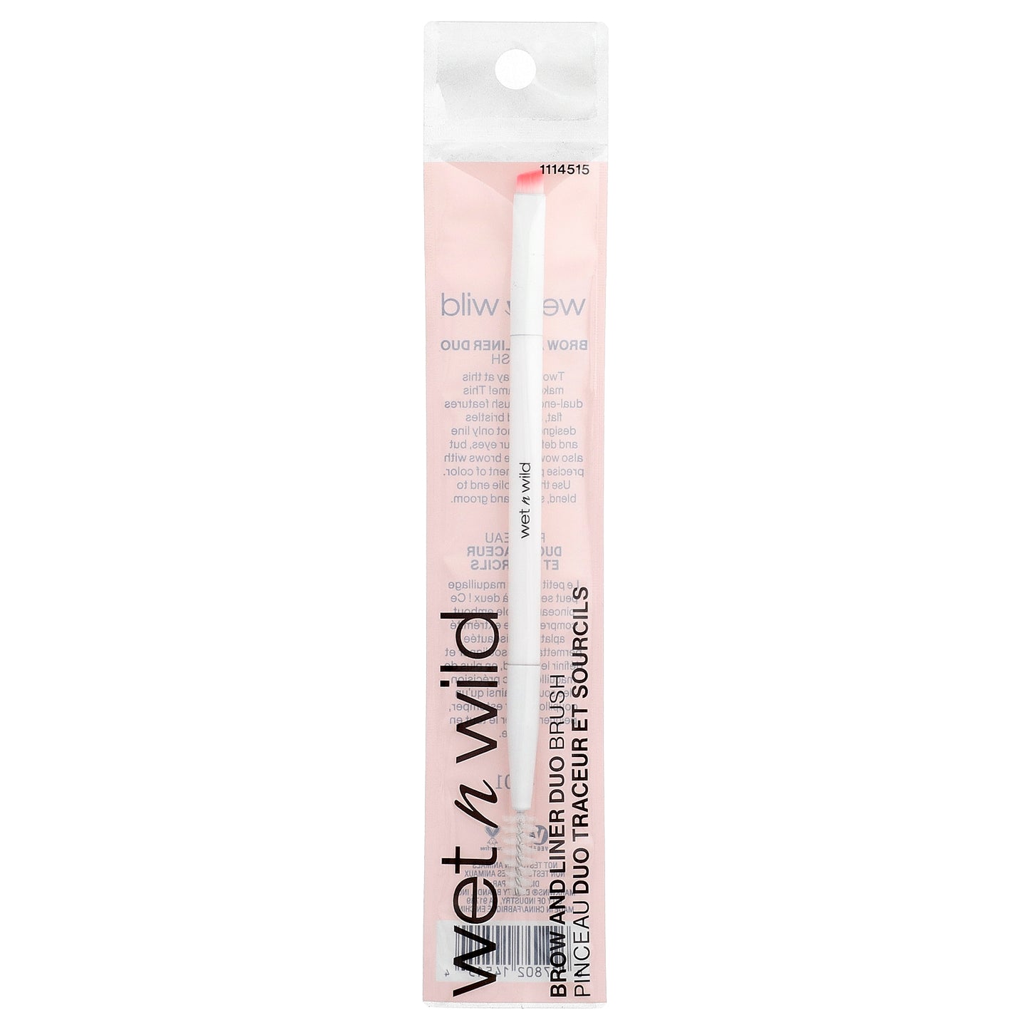 wet n wild, Brow and Liner Duo Brush, 1 Brush