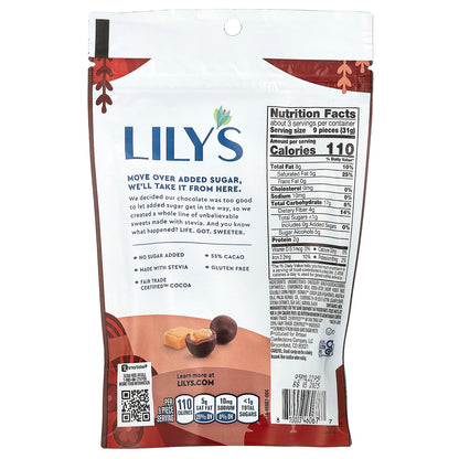 Lily's Sweets, Covered Caramels, Dark Chocolate Style, 3.5 oz (99 g)