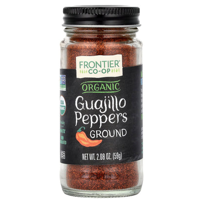 Frontier Co-op, Organic Guajillo Peppers Ground, 2.08 oz (59 g)