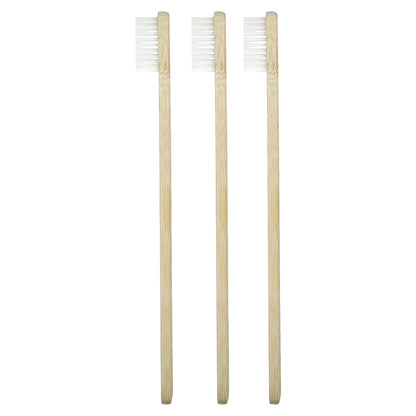 Davids, Premium Bamboo Toothbrush, Soft, Adult, 3 Toothbrushes