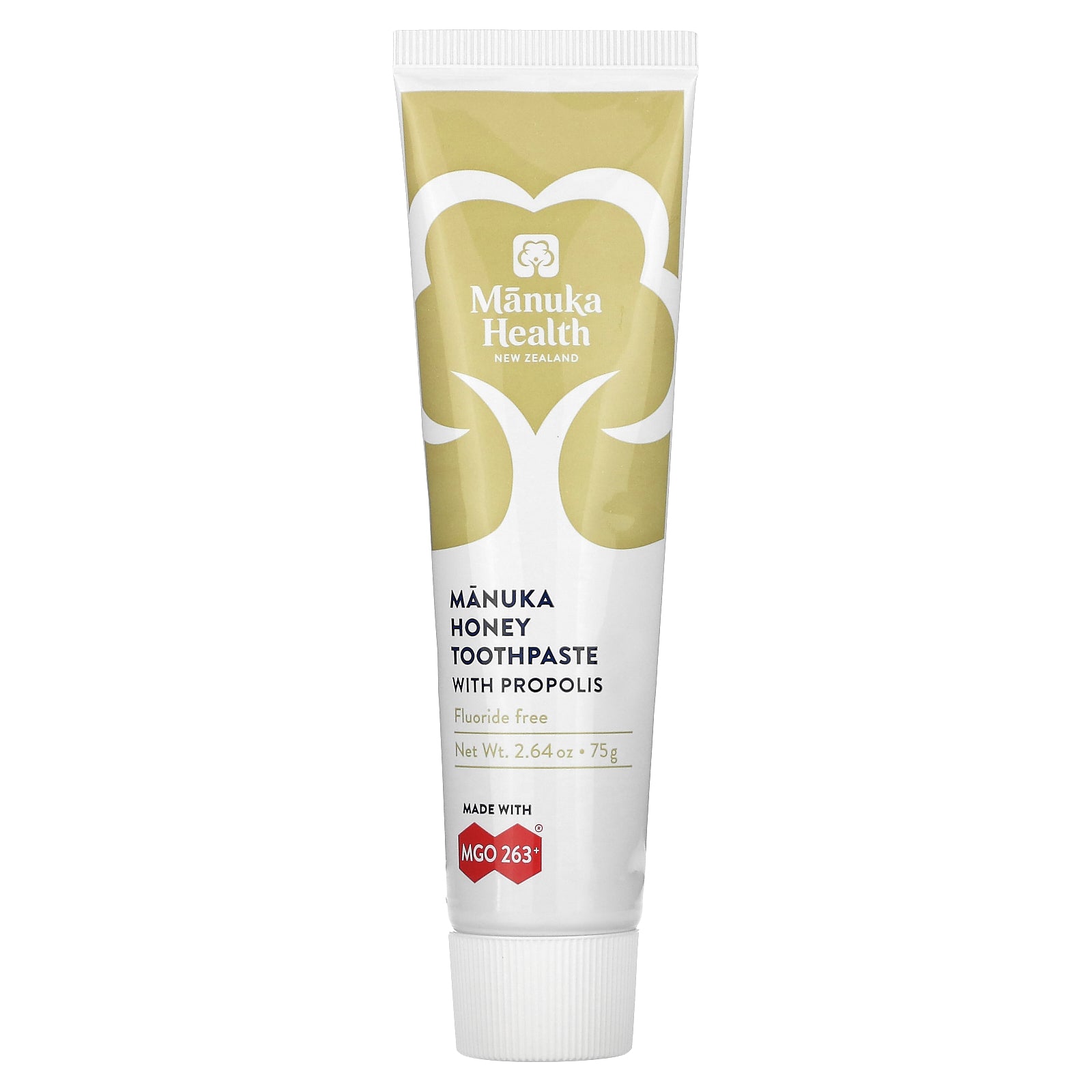 Manuka Health, Manuka Honey Fluoride Free Toothpaste with Propolis, 2.64 oz (75 g)