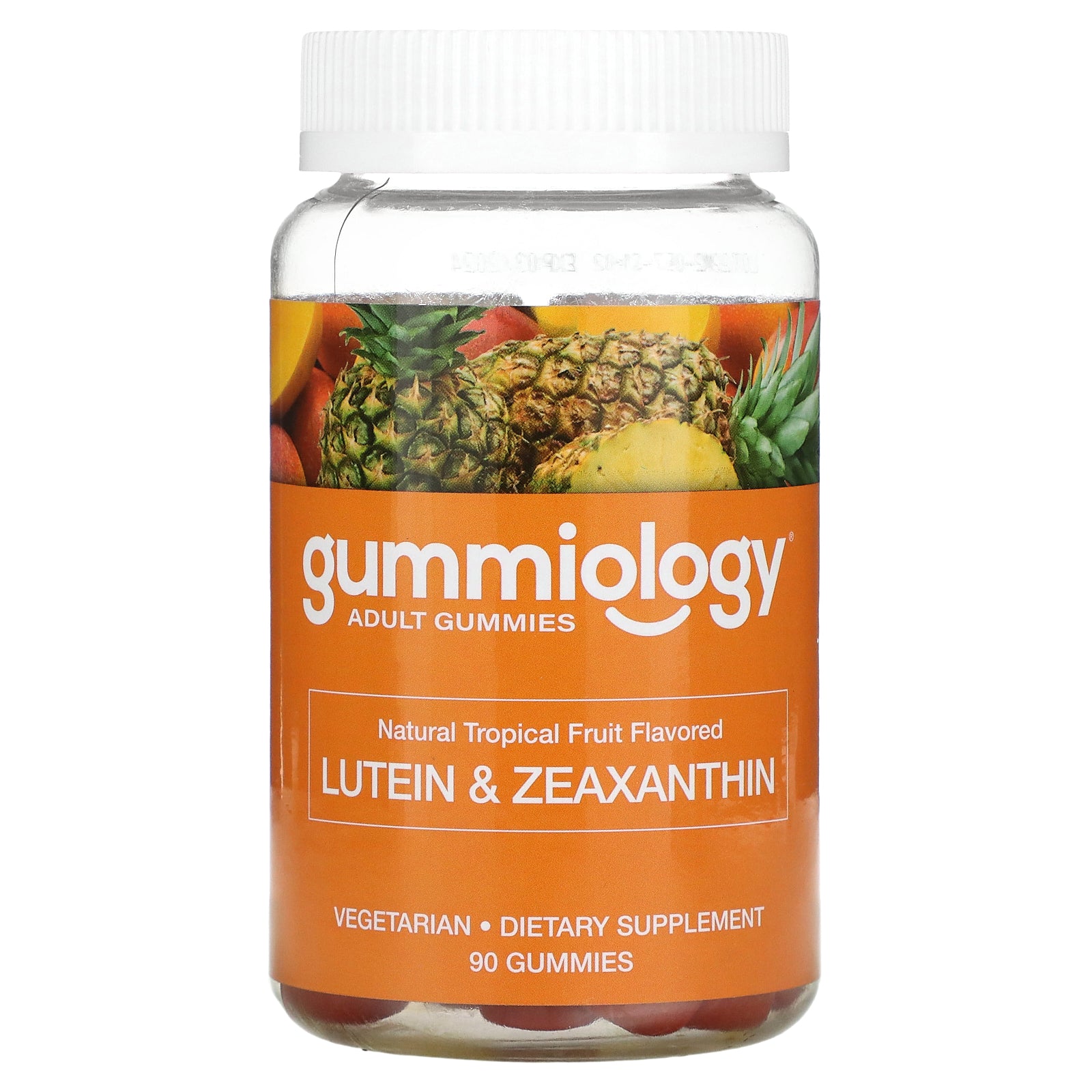 Gummiology, Lutein & Zeaxanthin Gummies, Tropical, 90 Vegetarian Gummies