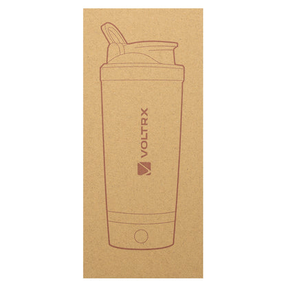 Voltrx, Merger, Protein Shaker USB C Rechargeable Bottle, White, 24 oz (700 ml)