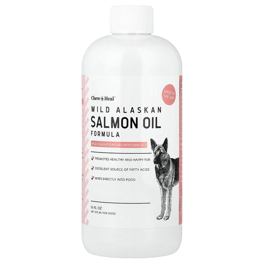 Chew + Heal, Wild Alaskan Salmon Oil Formula, For Dogs, 16 fl oz (475 ml)