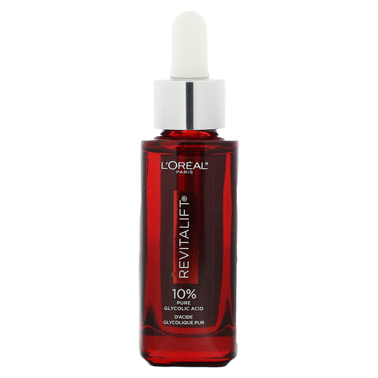 L'Oréal, Revitalift Derm Intensives, 10% Pure Glycolic Acid Serum, Fragrance Free, 1 fl oz (30 ml)