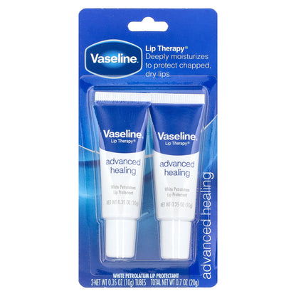 Vaseline, Lip Therapy®, Advanced Healing, 2 Tubes, 0.35 oz (10 g) Each