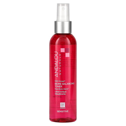 Andalou Naturals, 1000 Roses, Biome Balancing Toner, Sensitive, 6 fl oz (178 ml)