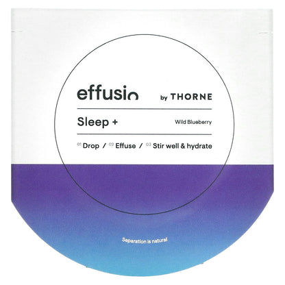 Thorne, Effusio, Sleep +, Wild Blueberry, 15 Nutrient Discs