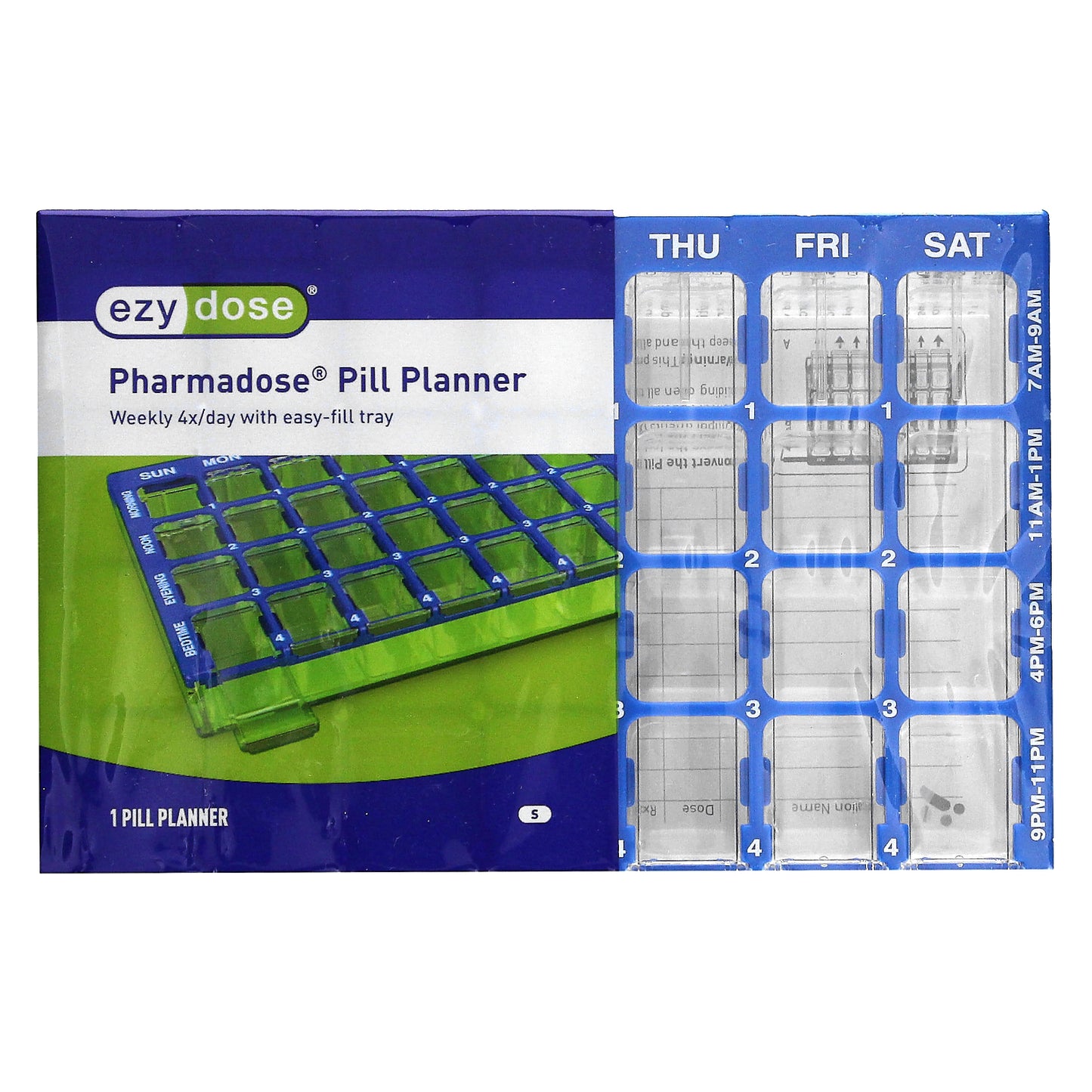 Ezy Dose, Pharmadose Pill Planner, Small, 1 Count