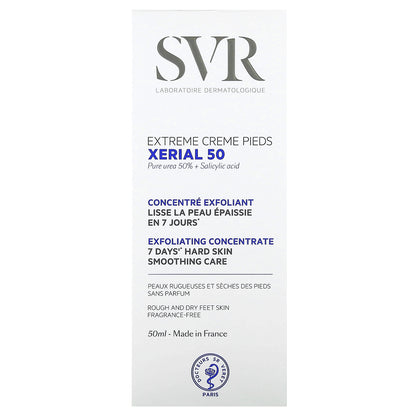 SVR, Xerial 50, Extreme Foot Cream, Fragrance-Free, 1.7 fl oz (50 ml)