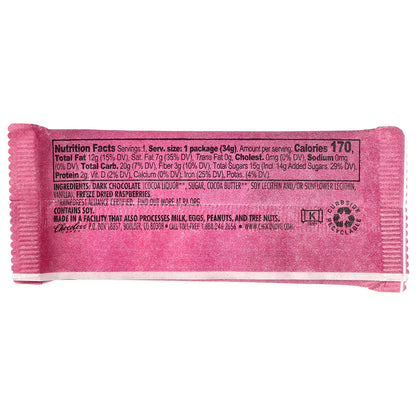 Chocolove, Raspberries in Dark Chocolate, 55% Cocoa, 1.2 oz (34 g)