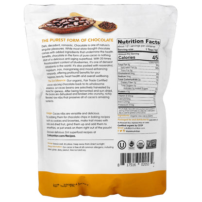 Zint, Raw Organic Cacao Nibs, 32 oz (907 g)
