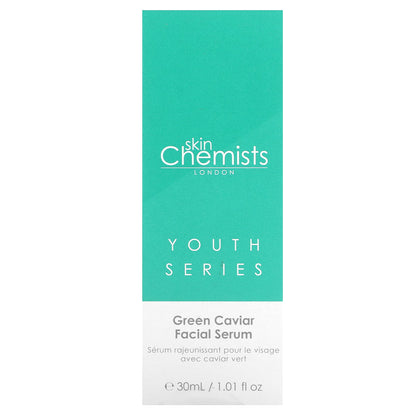 skinChemists, Youth Series, Green Caviar Facial Serum, 1.01 fl oz (30 ml)