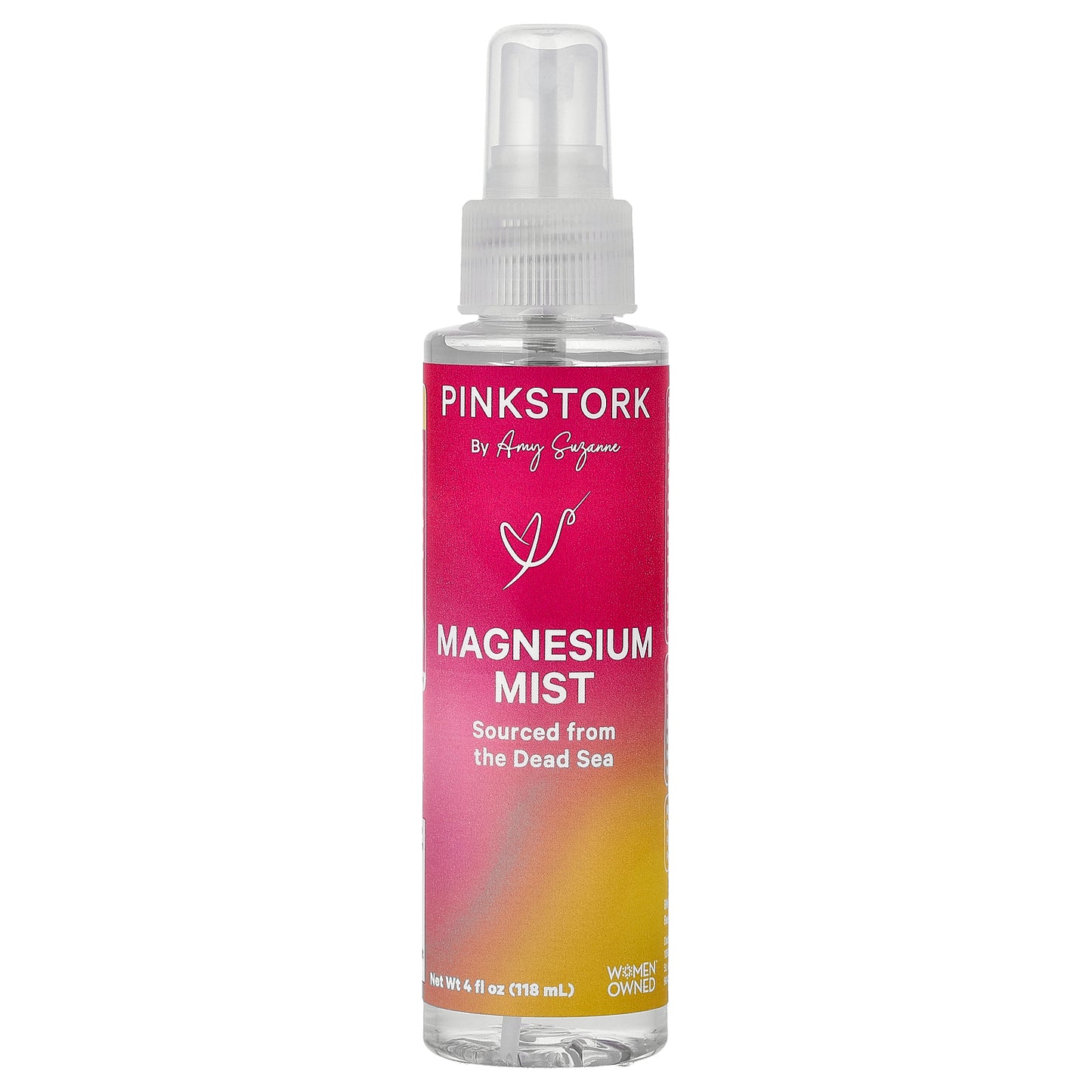 Pink Stork, Magnesium Mist Spray, 4 fl oz (118 ml)