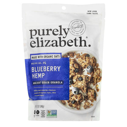 Purely Elizabeth, Ancient Grain Granola, Blueberry Hemp, 12 oz (340 g)