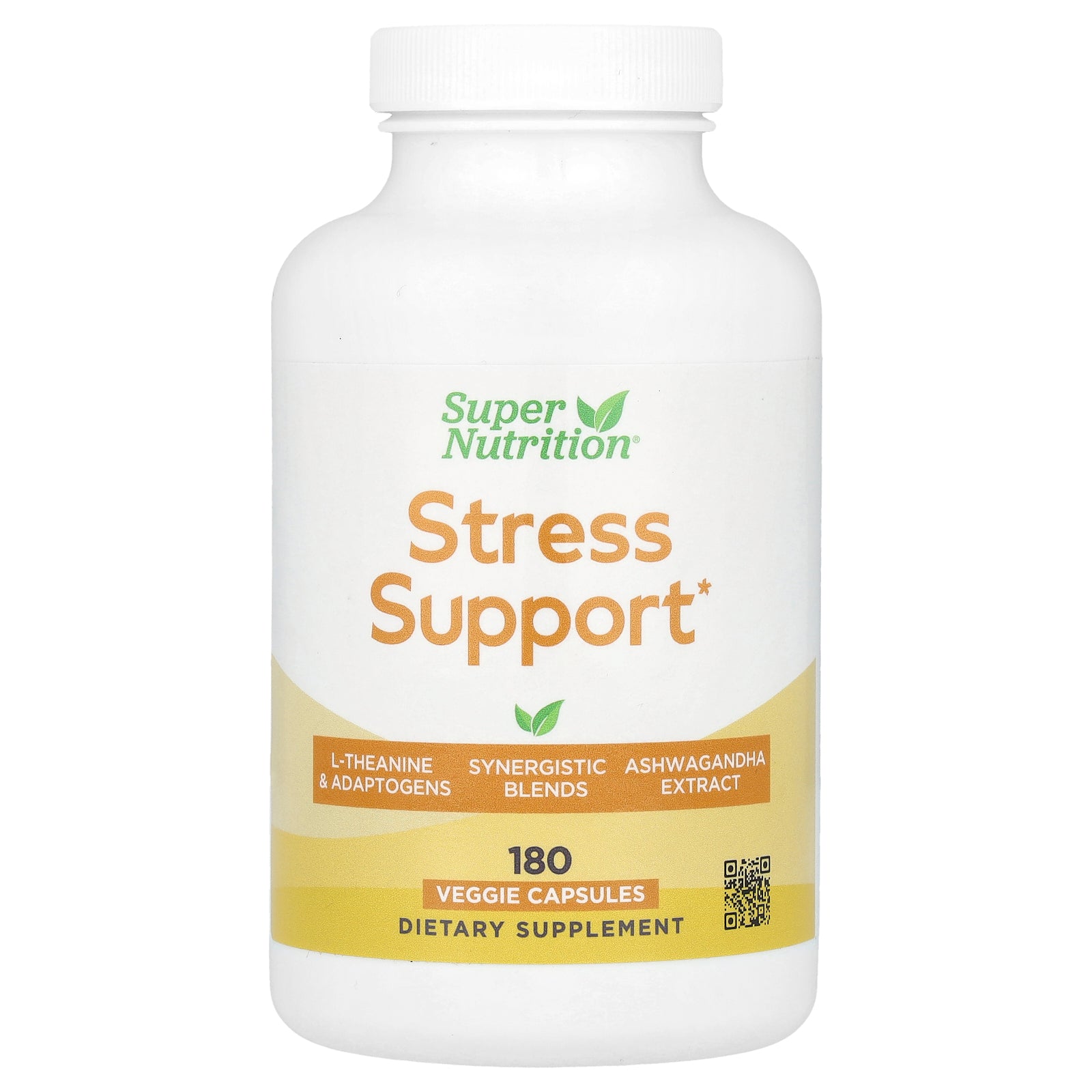 Super Nutrition, Stress Support, 180 Veggie Capsules