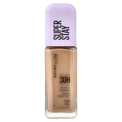 Maybelline, Super Stay, Lumi-Matte Foundation, 112, 1 fl oz (30 ml)