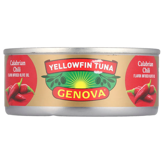 Genova, Yellowfin Tuna, Calabrian Chili Flavor Infused Olive Oil, 5 oz (142 g)