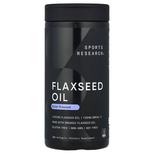 Sports Research, Flaxseed Oil, 200 Softgels