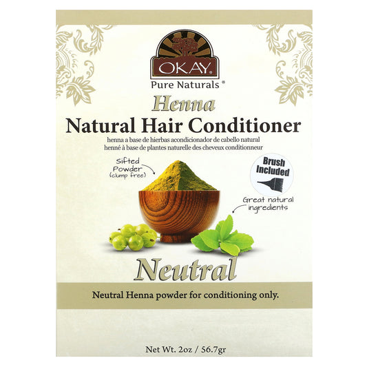Okay Pure Naturals, Henna, Natural Hair Conditioner, Neutral, 2 oz (56.7 g)