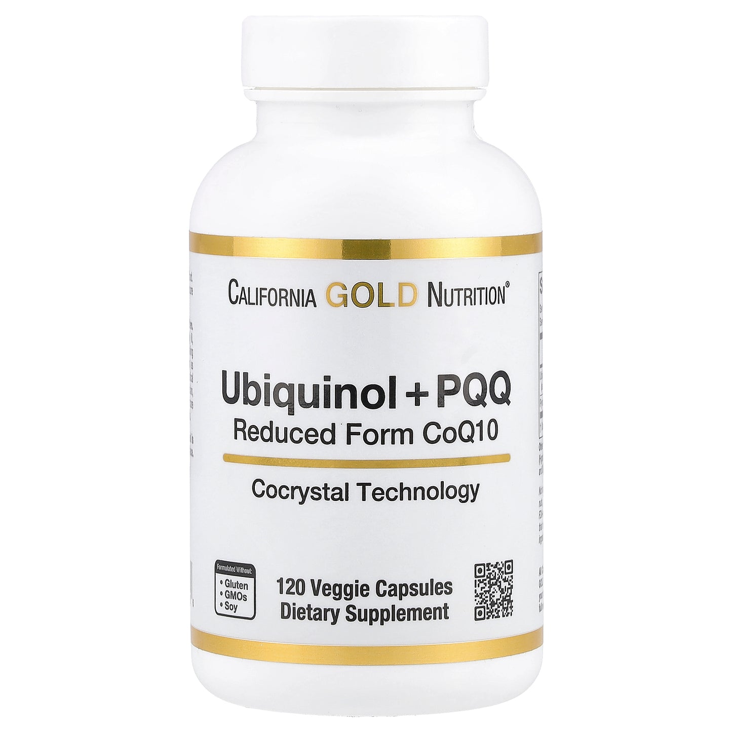 California Gold Nutrition, Ubiquinol Reduced Form + PQQ, 120 Veggie Capsules