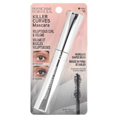 Physicians Formula, Killer Curves Mascara, PF10013 Black, 8 g (0.28 oz)