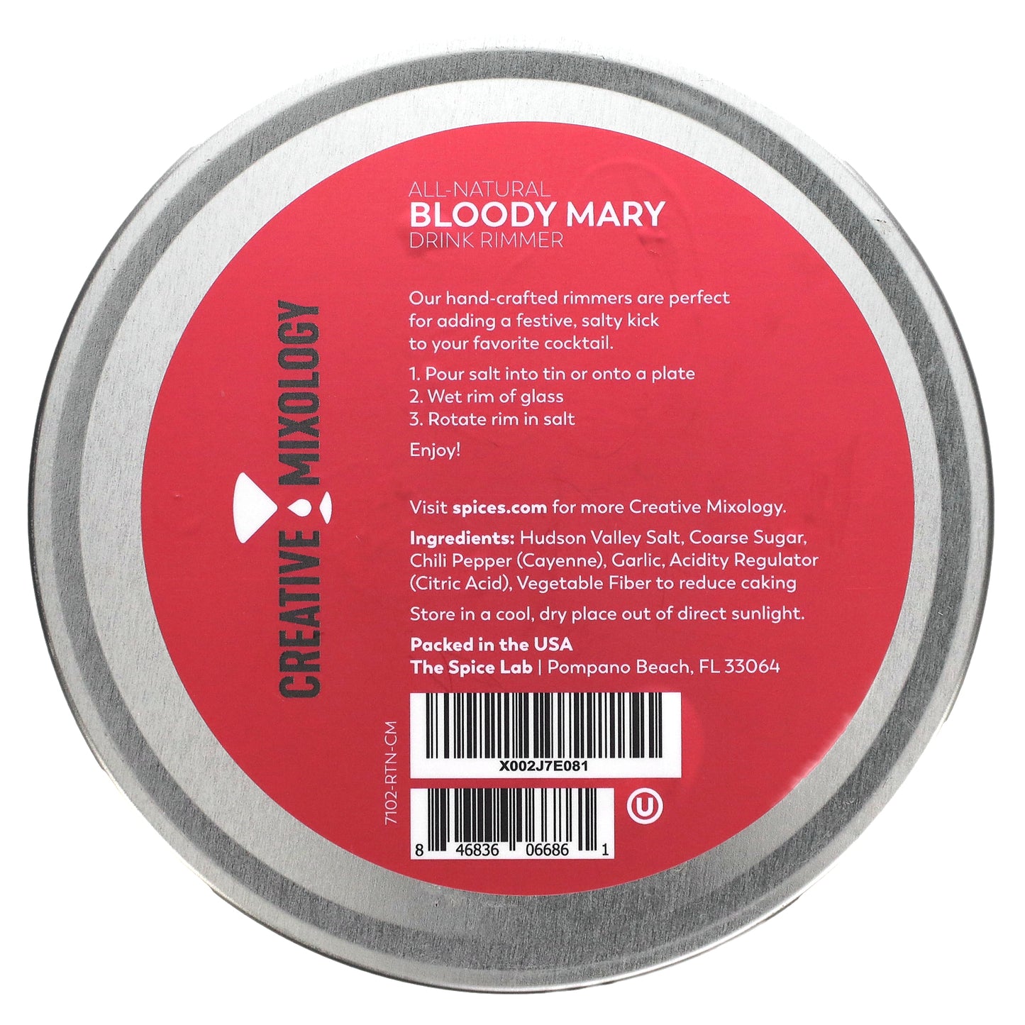 The Spice Lab, Creative Mixology, Bloody Mary Salt Rimmer, 3.5 oz (99 g)