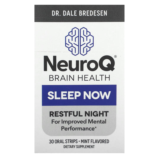 LifeSeasons, NeuroQ  Brain Health, Sleep Now, Mint, 30 Oral Strips