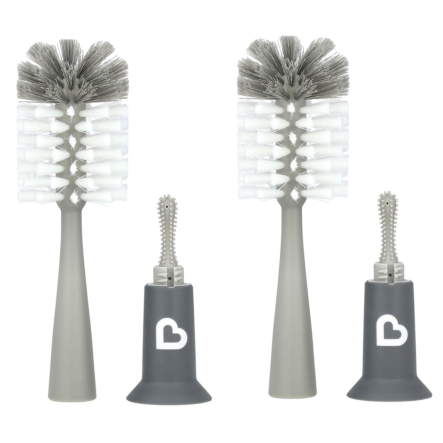 Munchkin, Bristle™ Bottle Brush, Grey, 2 Count