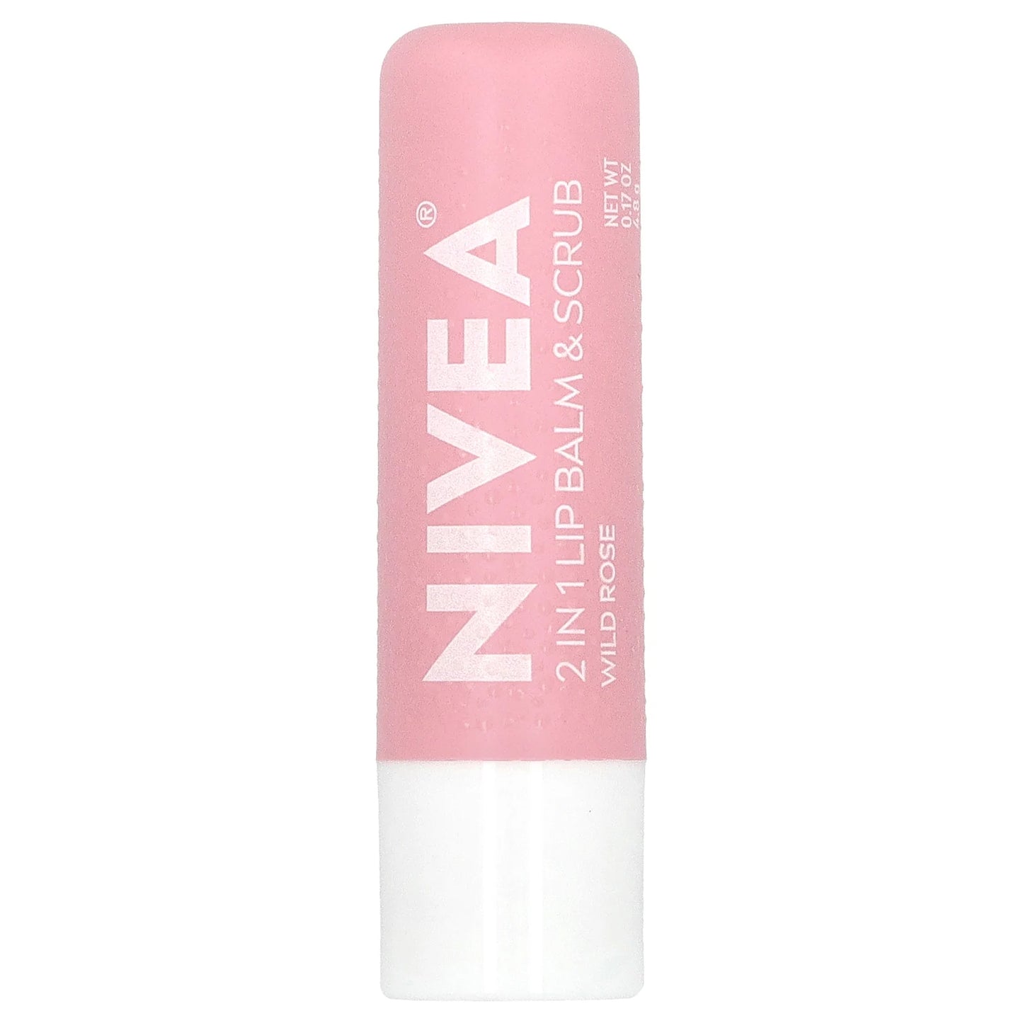 Nivea, 2 In 1 Lip Balm & Scrub, Wild Rose, 0.17 oz (4.8 g)