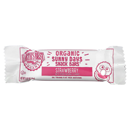 Earth's Best, Organic Sunny Days Snack Bars, 2 Years and Up, Strawberry, 16 Bars, 0.67 oz (19 g) Each