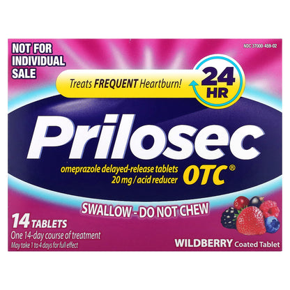 Prilosec, OTC, Wildberry, 20 mg, 42 Tablets