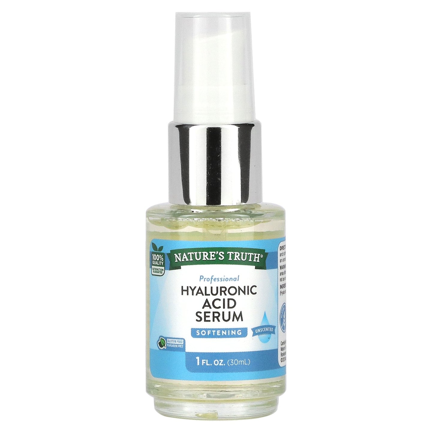 Nature's Truth, Hyaluronic Acid Serum, Unscented, 1 fl oz (30 ml)