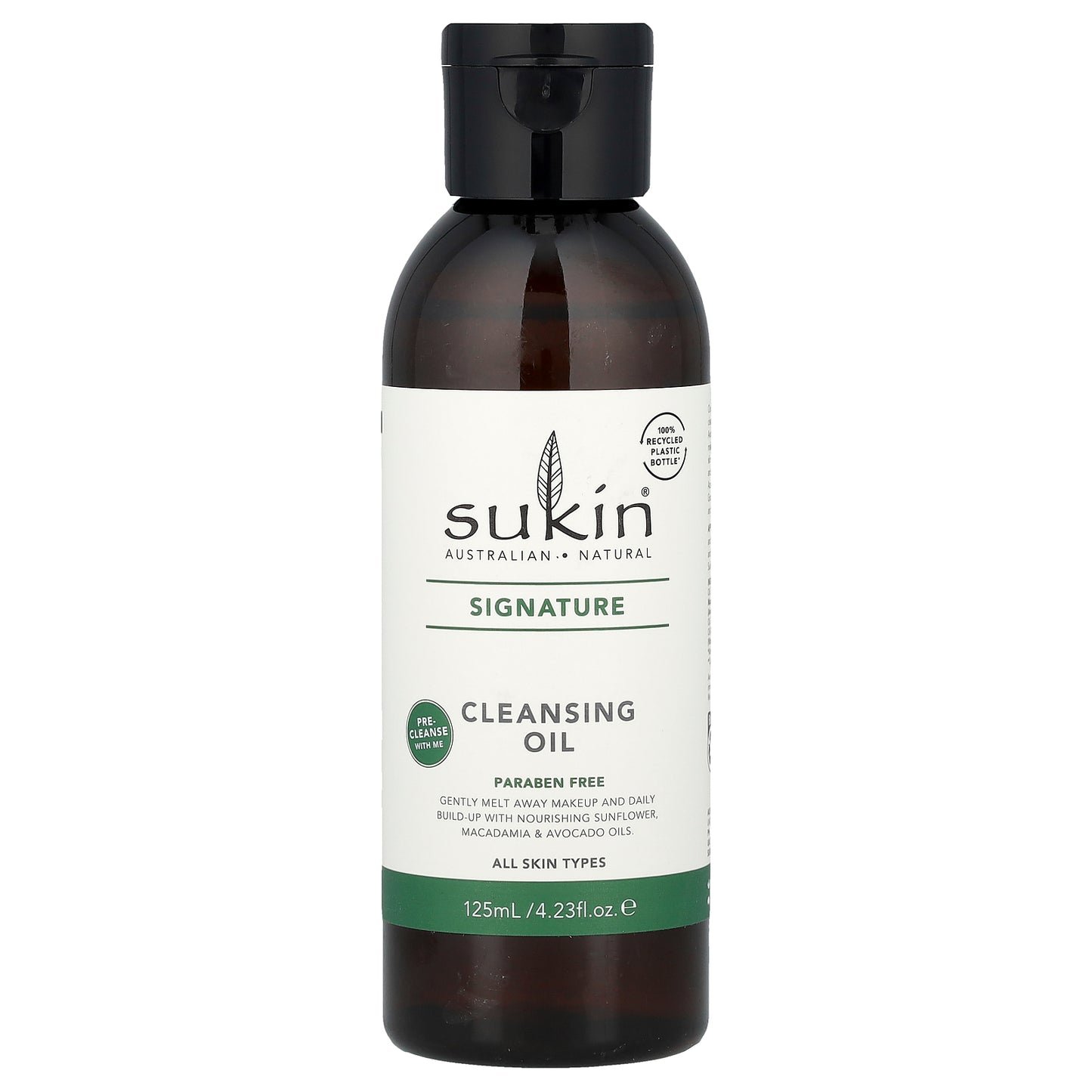 Sukin, Signature, Cleansing Oil, All Skin Types, 4.23 fl oz (125 ml)