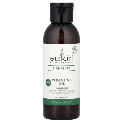 Sukin, Signature, Cleansing Oil, All Skin Types, 4.23 fl oz (125 ml)