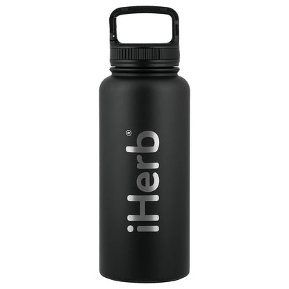 iHerb Goods, iHerb® Bohtal Insulated Sports Bottle, Black, 32 oz (960 ml)