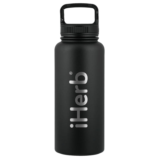 iHerb Goods, iHerb® Bohtal Insulated Sports Bottle, Black, 32 oz (960 ml)