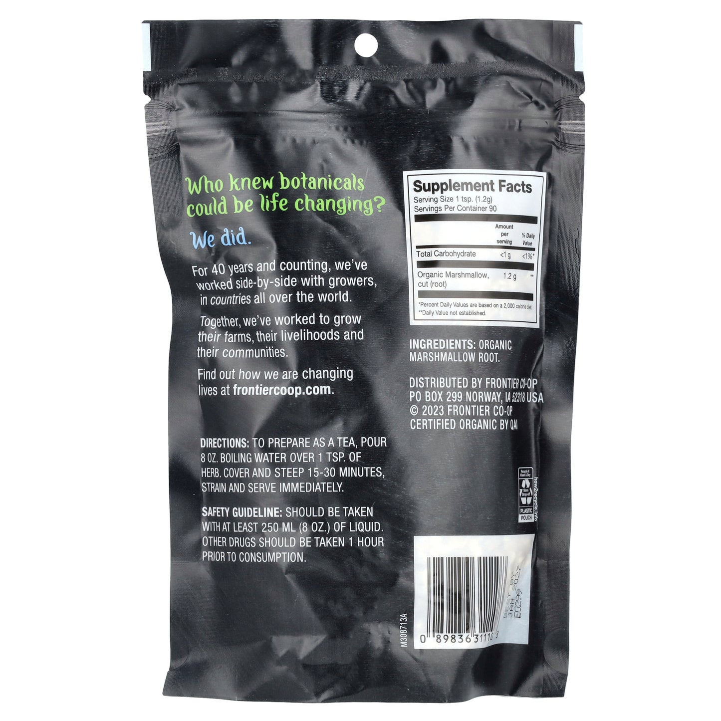 Frontier Co-op, Organic Marshmallow Root, 3.81 oz (108 g)