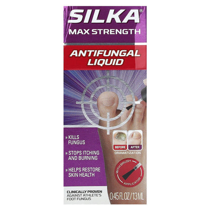 Silka, Antifungal Liquid, Max Strength, 0.45 fl oz (13 ml)