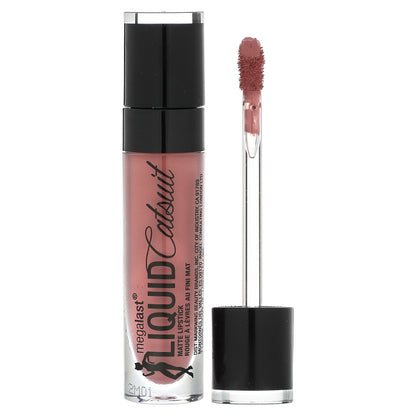 wet n wild, MegaLast, Liquid Catsuit, Matte Lipstick, 924B Rebel Rose, 0.21 oz (6 g)