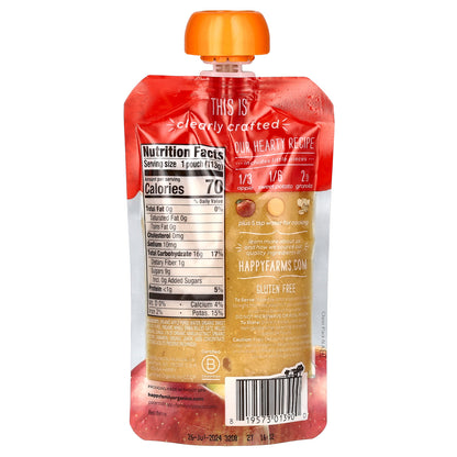 Happy Family Organics, Happy Baby®, Organic Baby Food, 6+ Months, Apples, Sweet Potatoes & Granola, 4 oz (113 g)