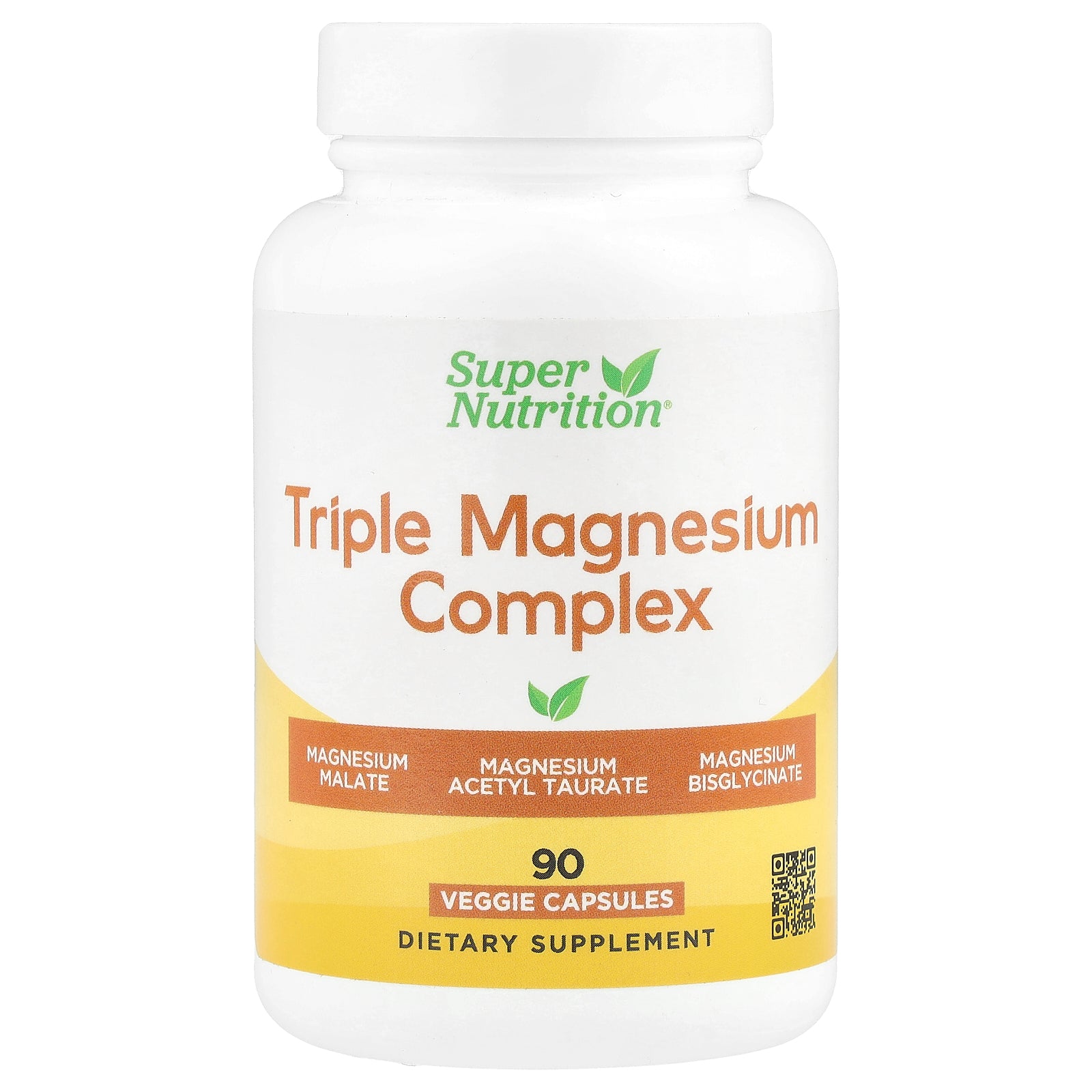 Super Nutrition, Triple Magnesium Complex, 90 Veggie Capsules