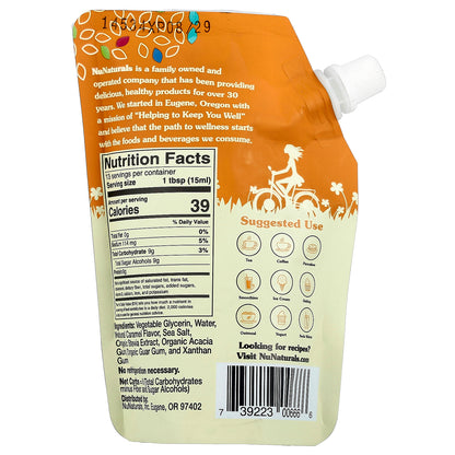 NuNaturals, Salted Caramel Flavored Syrup, 6.6 fl oz (0.2 L)