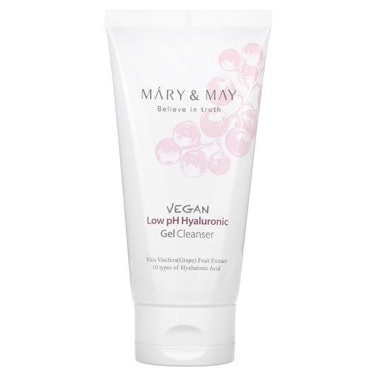 Mary & May, Vegan Low pH Hyaluronic Gel Cleanser, 5.07 fl oz (150 ml)