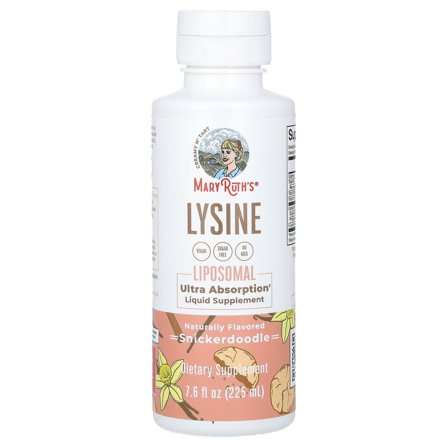 MaryRuth's, Lysine Liposomal, Snickerdoodle, 7.6 fl oz (225 ml)
