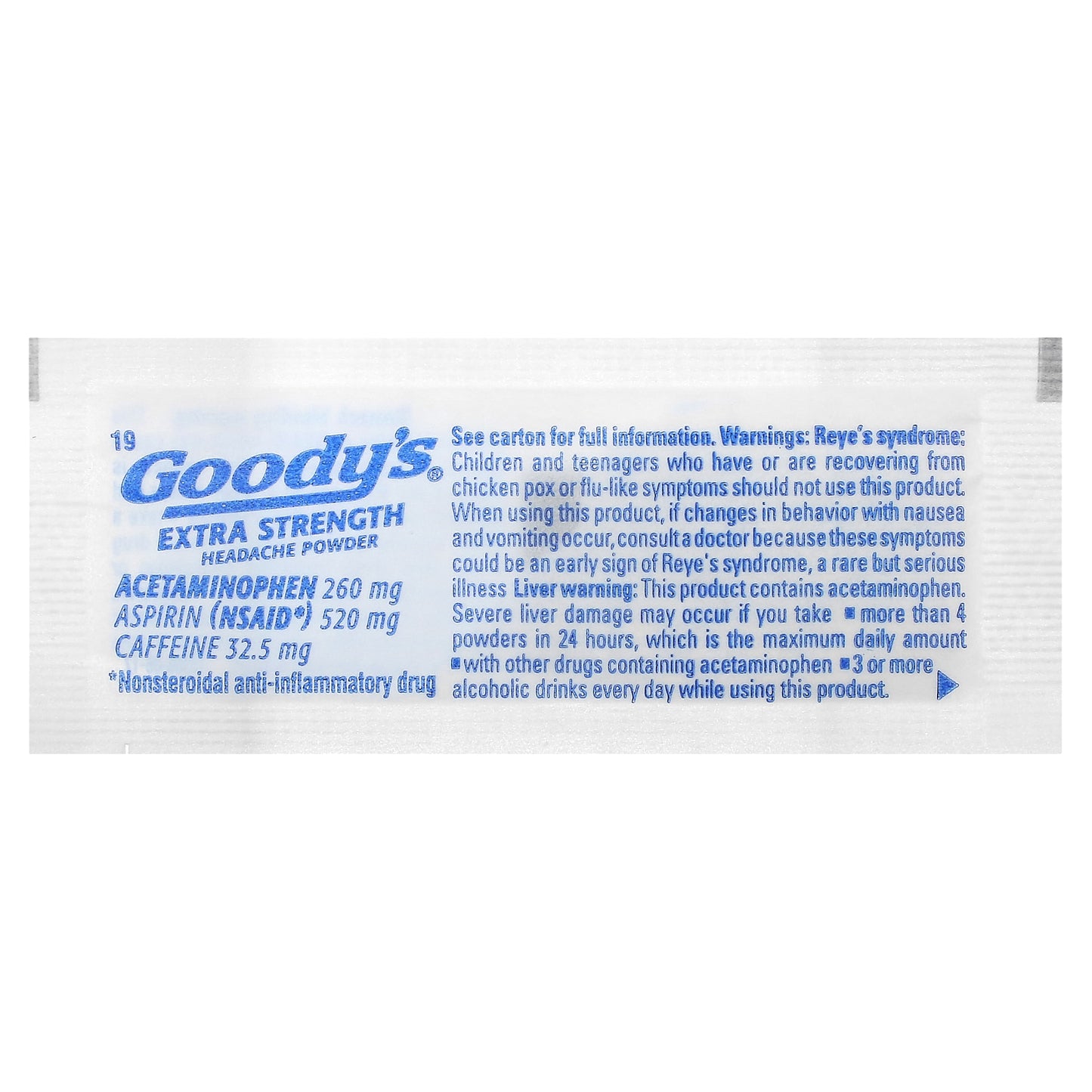 Goody's, Extra Strength Headache Powder, 50 Packs