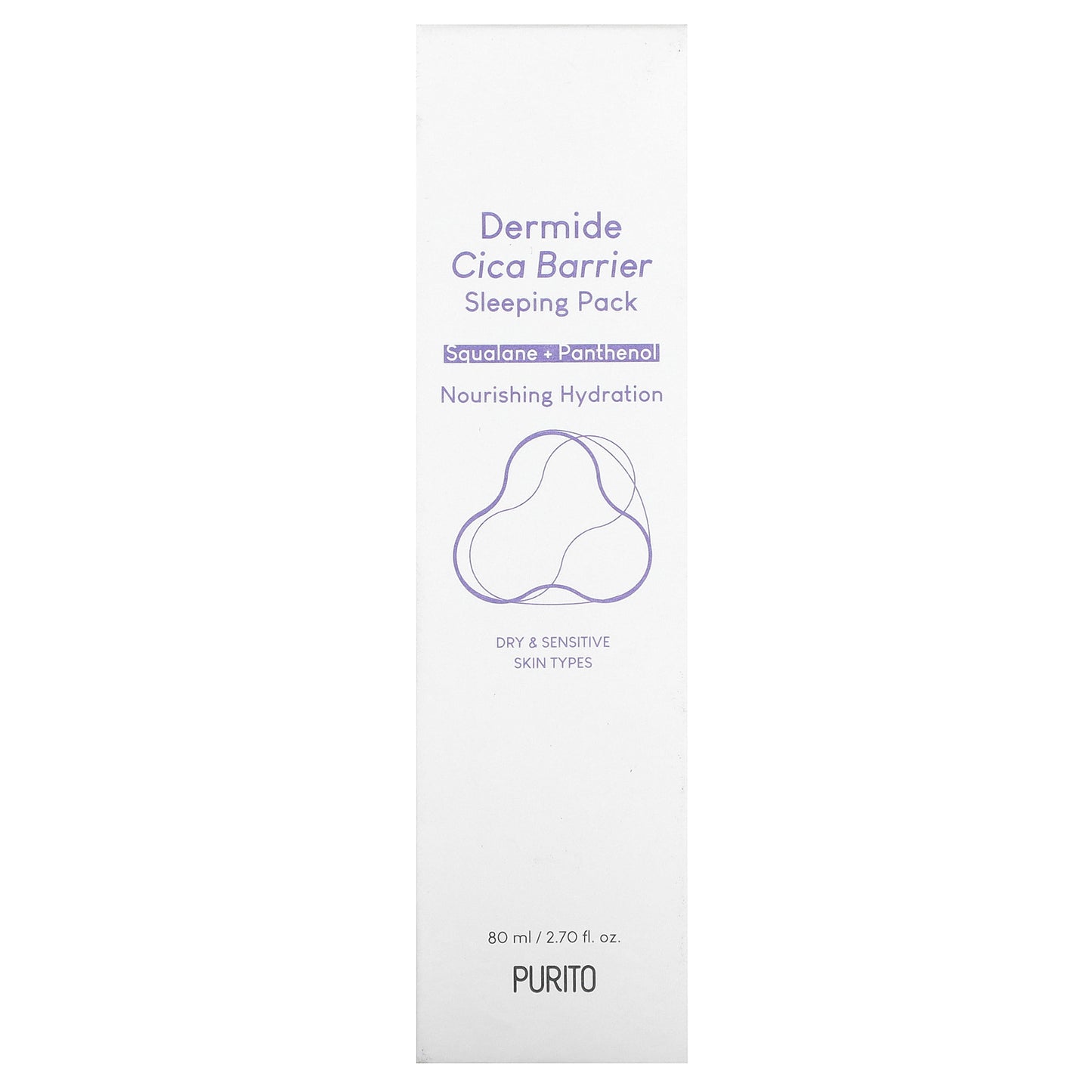 Purito, Dermide Cica Barrier, Sleeping Pack, 2.70 fl oz (80 ml)